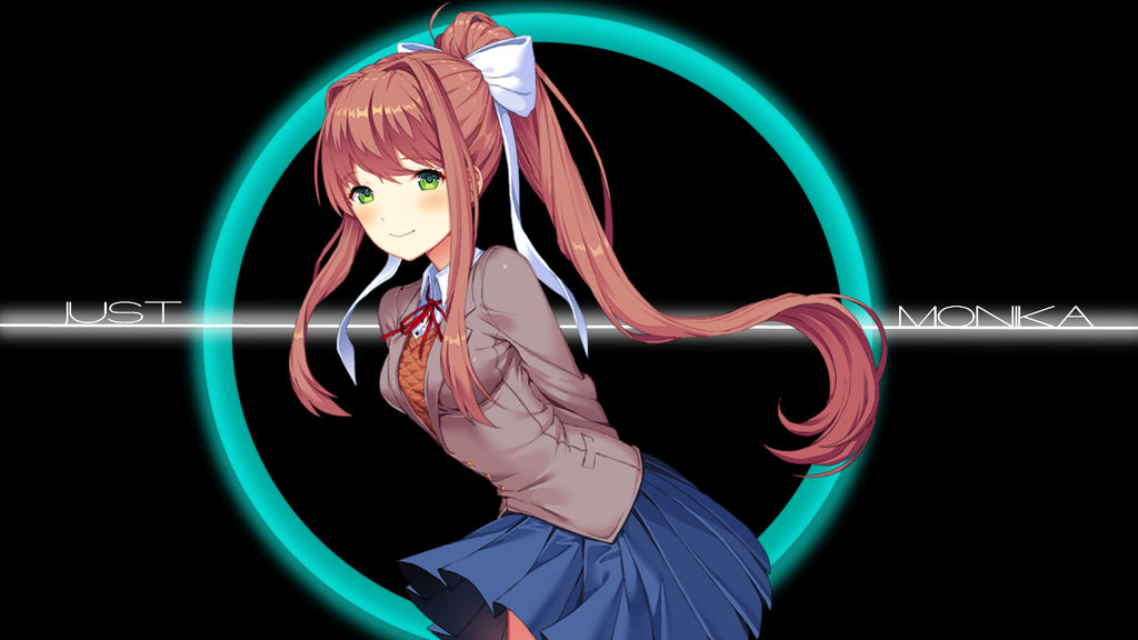 JUST MONIKA (WALLPAPER) by SharpshooterPamu on DeviantArt