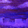 Splashes of Violet in a City of Blues