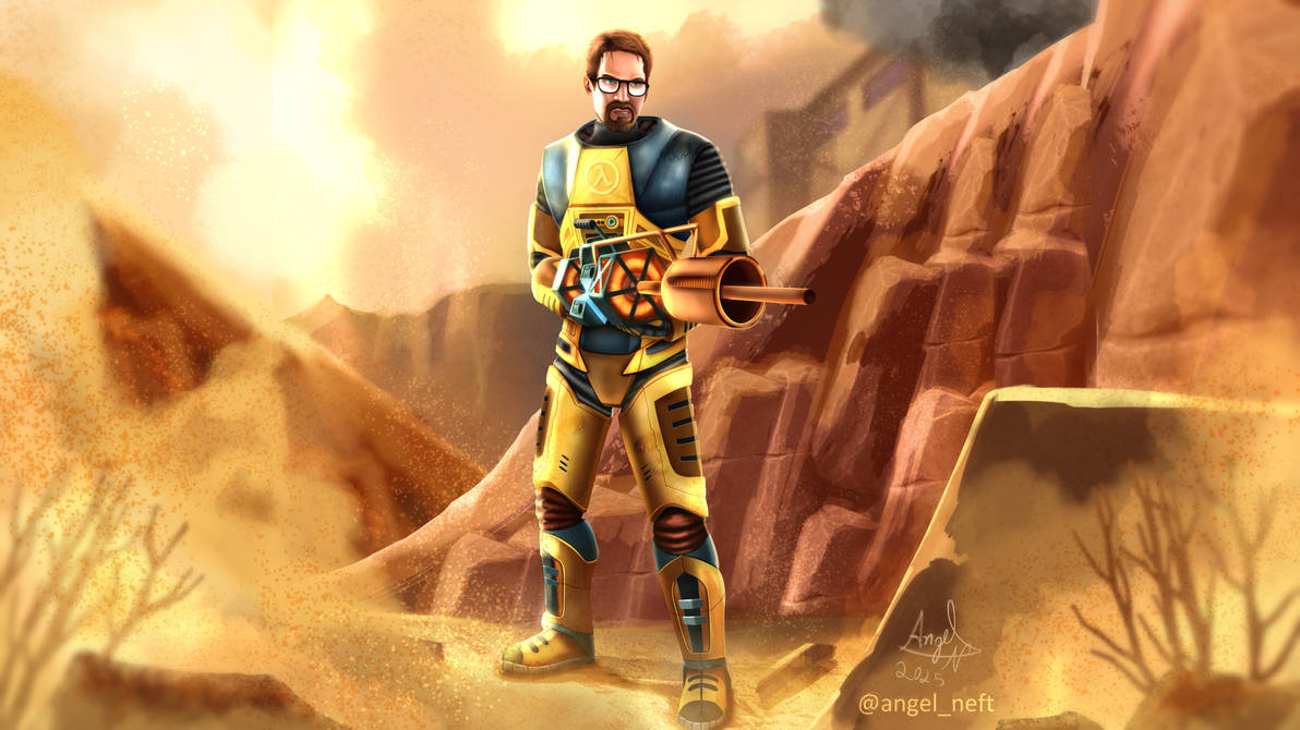 Gordon Freeman Deviantart Gordon Freeman Fan Art by AngelNarts on DeviantArt