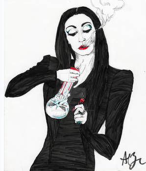 Morticia Addams RIP