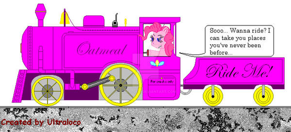 Pinkie Pie's own locomotive...