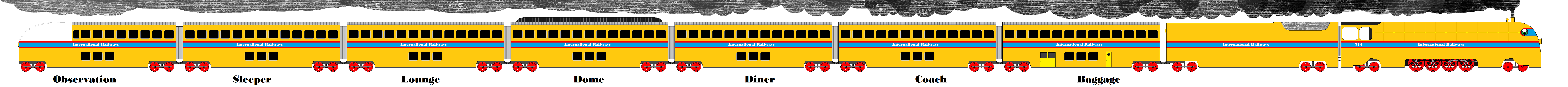 Streamlined 4-8-4 Superliner Express