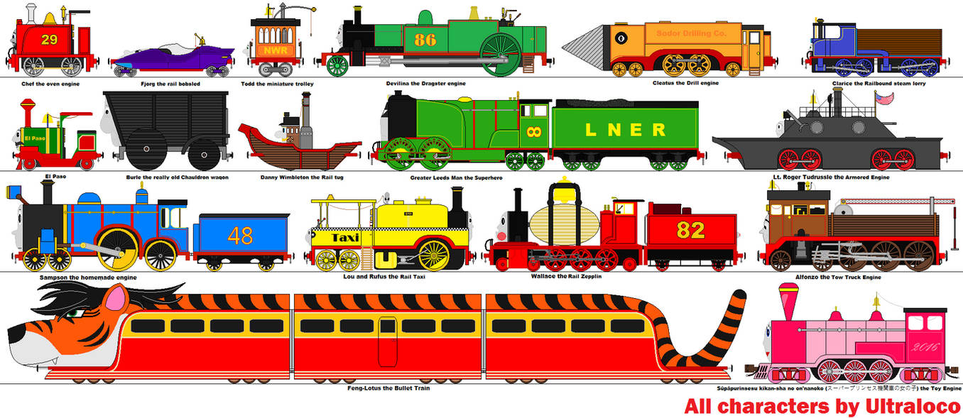 Thomas And Friends All Characters Part 1