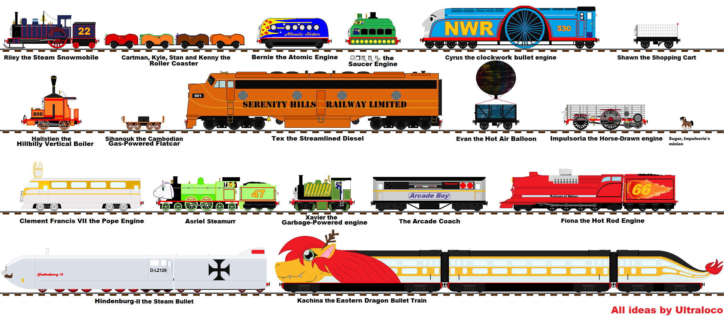 Rejected Characters Rejected Thomas Characters 3 by Ultraloco on DeviantArt