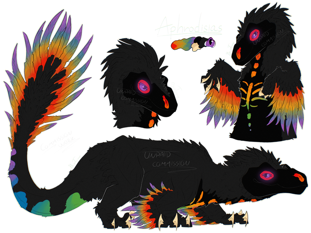 Colorful Avatar Raptors Raptor reference sheet by BlixTune on DeviantArt