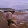 granny on beach