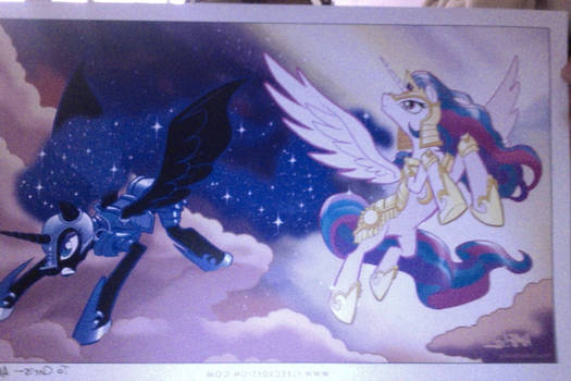 Nightmare Moon and Celestia