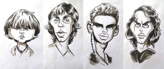 Anakin's Downfall - Caricatures