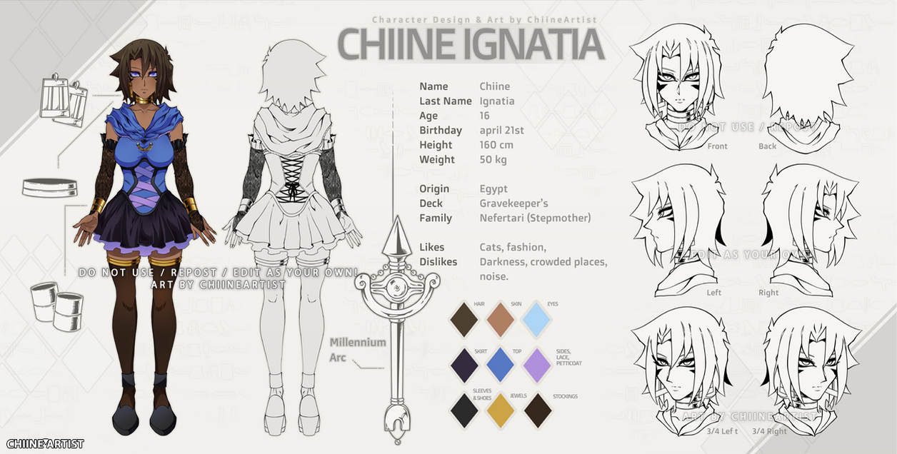 Chiine Ignatia (Battle City) - Character Sheet by Devaniuxx on DeviantArt