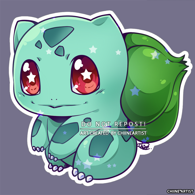 Bulbasaur Cute Sticker Bulbasaur - Sticker Design by Devaniuxx on DeviantArt