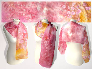 Silk scarf UME - for sale