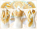 Golden Wings silk scarf - for sale!
