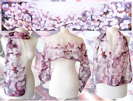 Silk Scarf Cherry Blossom - ready!