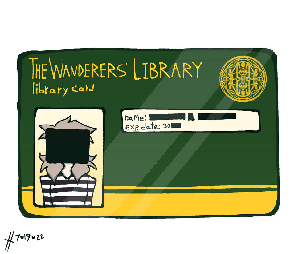 Wanderers library Card by AnalogScreamer on DeviantArt