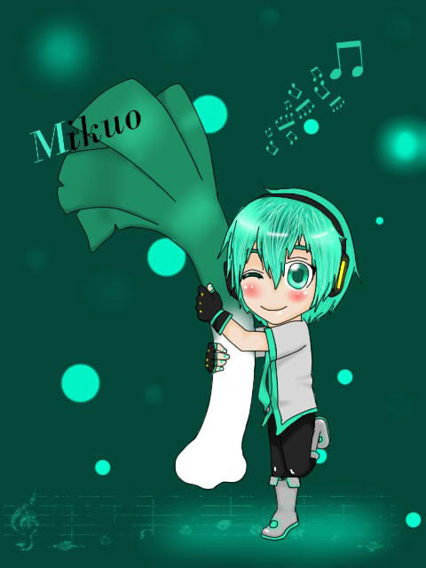 Mikuo and his leek 8D