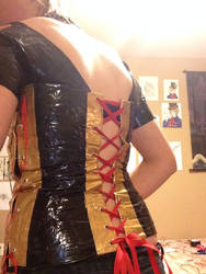 Duck tape corset (back)