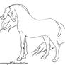 horse lineart