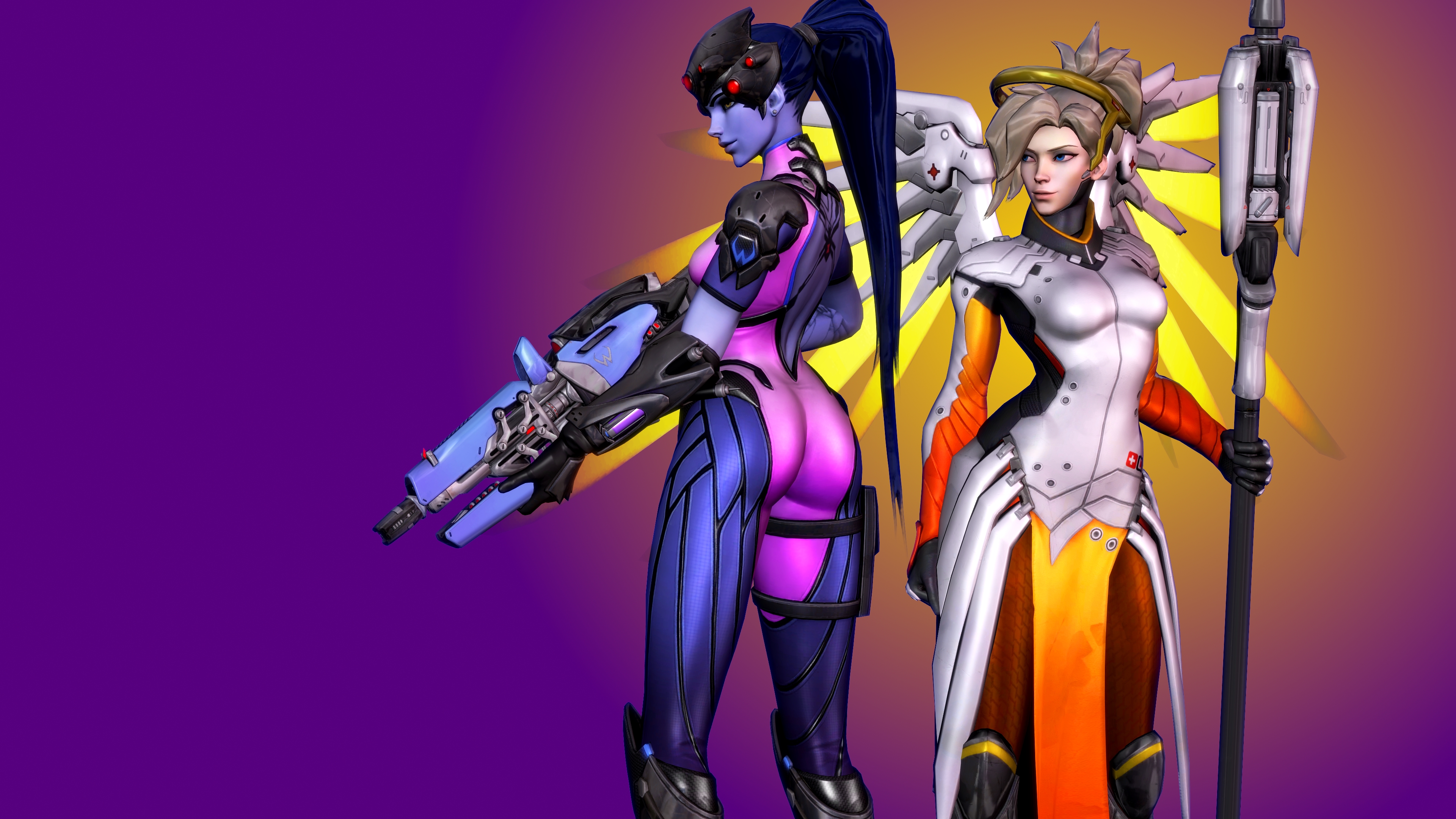 Overwatch (1 - Widowmaker and Mercy) .