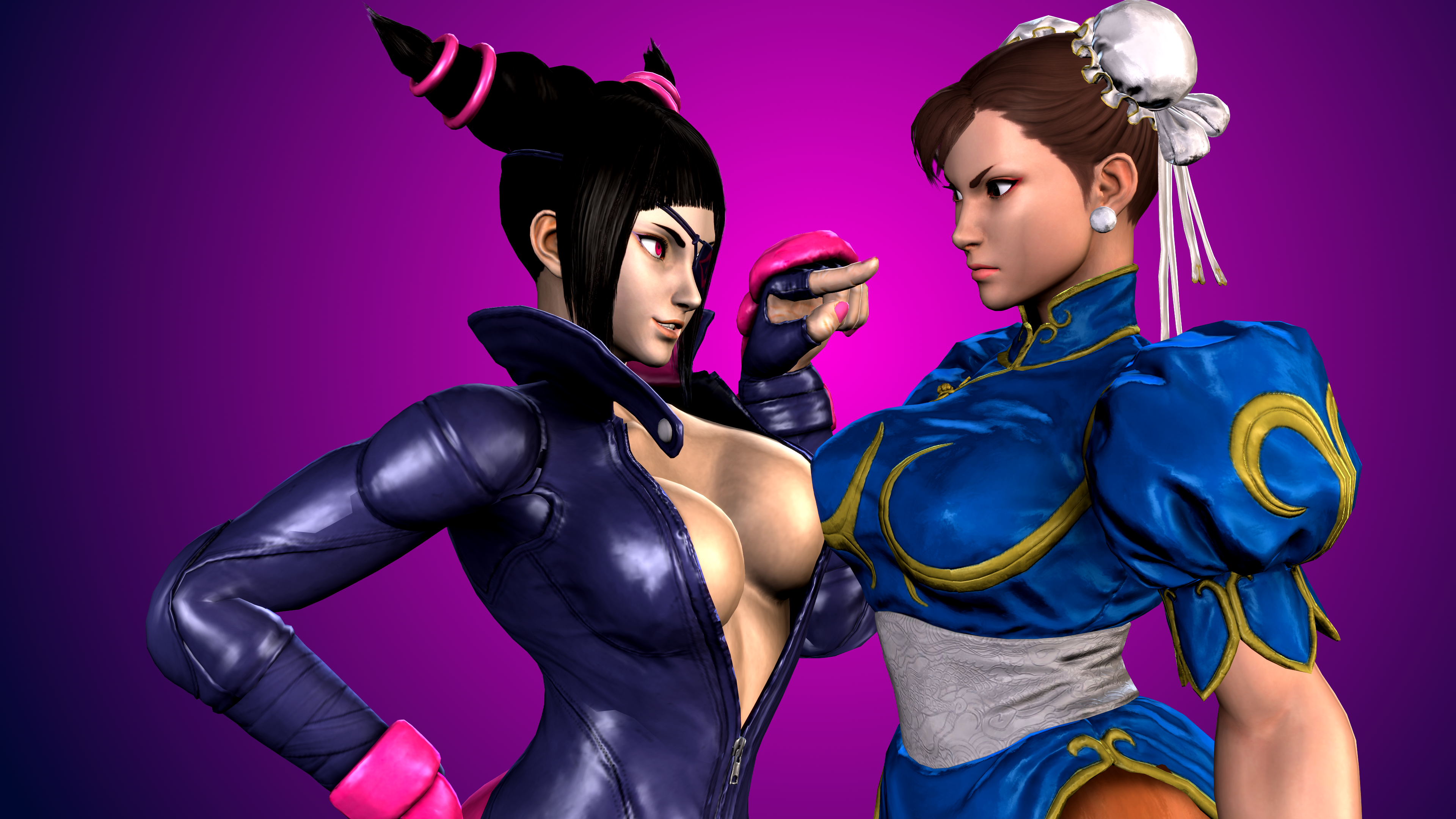 Street Fighter V 12 Juri And Chun Li By Adeptusinfinitus On.