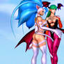 Darkstalkers (2b - Felicia and Morrigan)