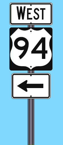 MDOT Sign Assembly (US-94 WB Entrance) by ChristopherJMoore on DeviantArt