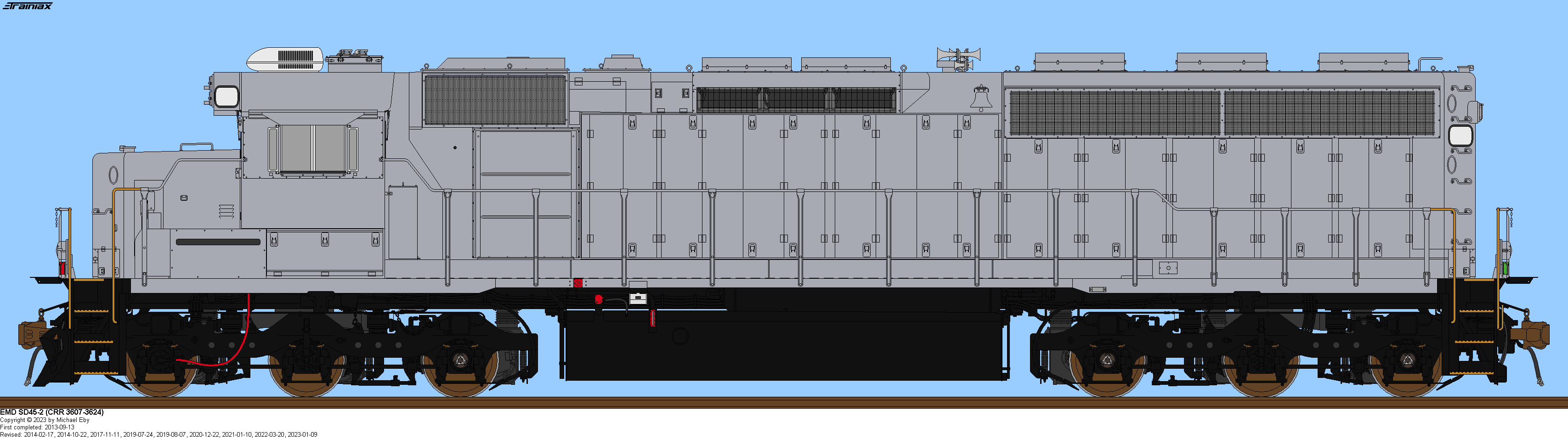 Sd40 Rear MSC SD40-2 (SD45-2 Rebuild) in Primer Coat by ChristopherJMoore on ...