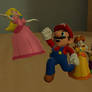 Mario Uppercutting Peach