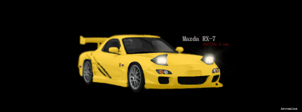 Mazda RX-7 Initial D ver. by Arcesalius on DeviantArt