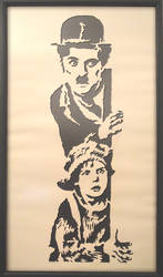 Chaplin papercut