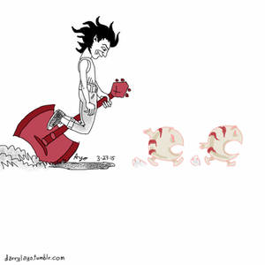 Marceline red-eating machine