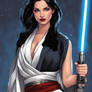 A young girl, a Jedi knight