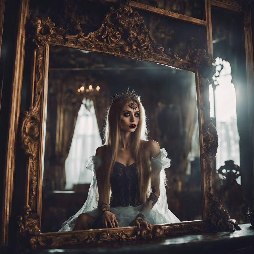 Beautiful Zombie Princess in Her castle