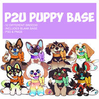 puppy in a bow base p2u - $7.00/700 points!