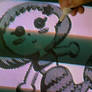 Drawing a Mermaid on a CRT TV
