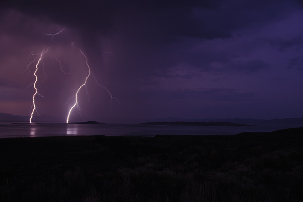 Mono Lake Lightning