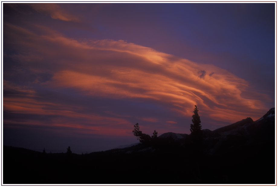 Lenticular Cloud over Mammoth