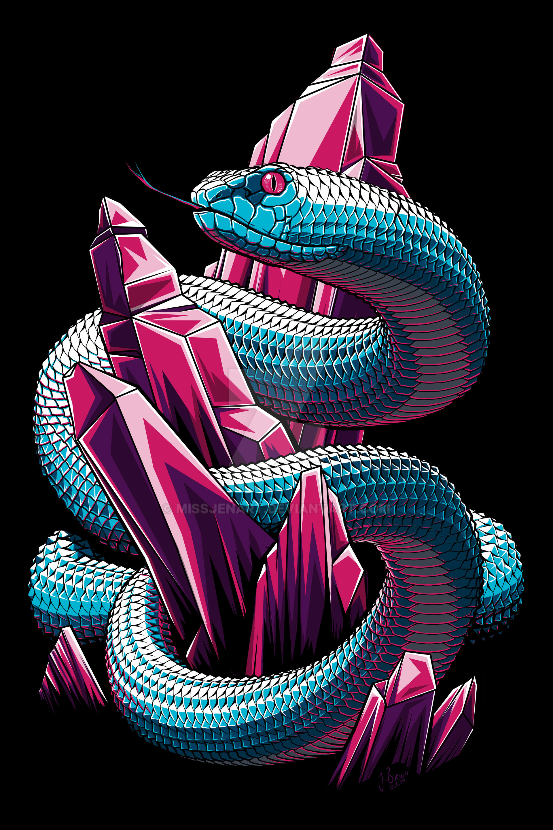Deviantart Snake Crystal Crystal by MissJenArt on DeviantArt