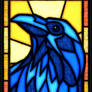 Raven Stained Glass