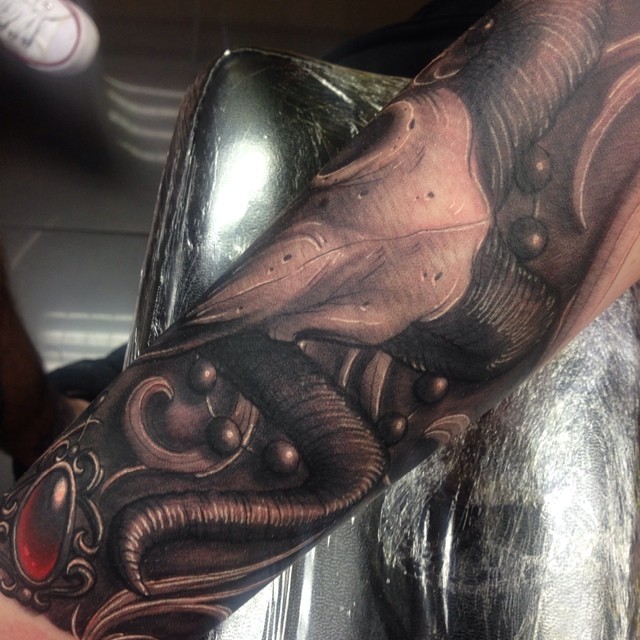 Rams skull tattoo sleeve by Craig Holmes by CraigHolmesTattoo on DeviantArt