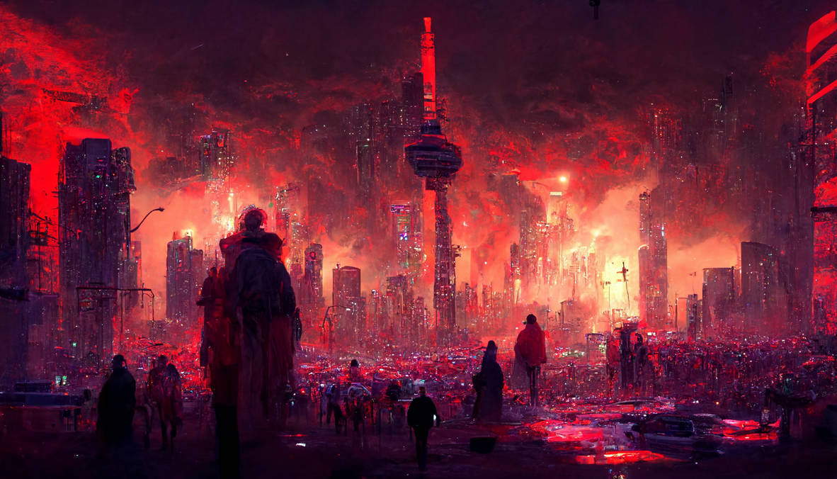 cyberpunk hellscape by Gooner248 on DeviantArt