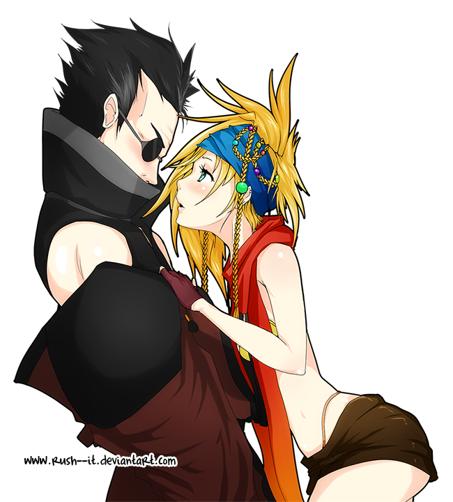 COMMISSION - Auron x Rikku