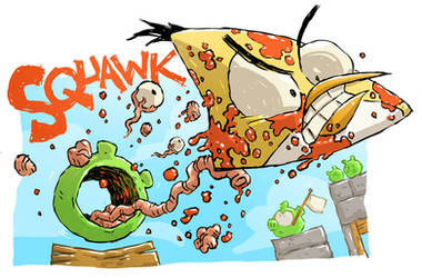 Angry Birds Sketch by DerekHunter