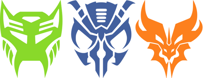 Beast Wars Revolution - Main faction Insignias