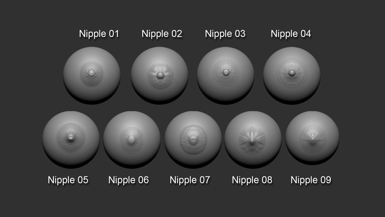Blender sculpting large breasts Zbrush Vdm Brush 19 Breasts And Nipples By Luxxeon On Deviantart