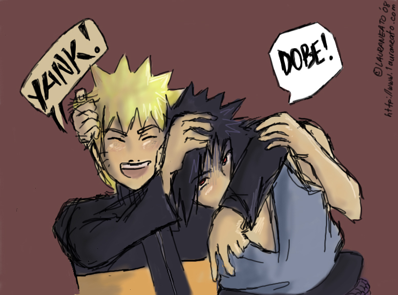 Paintchat SasuNaru: NO Noogies