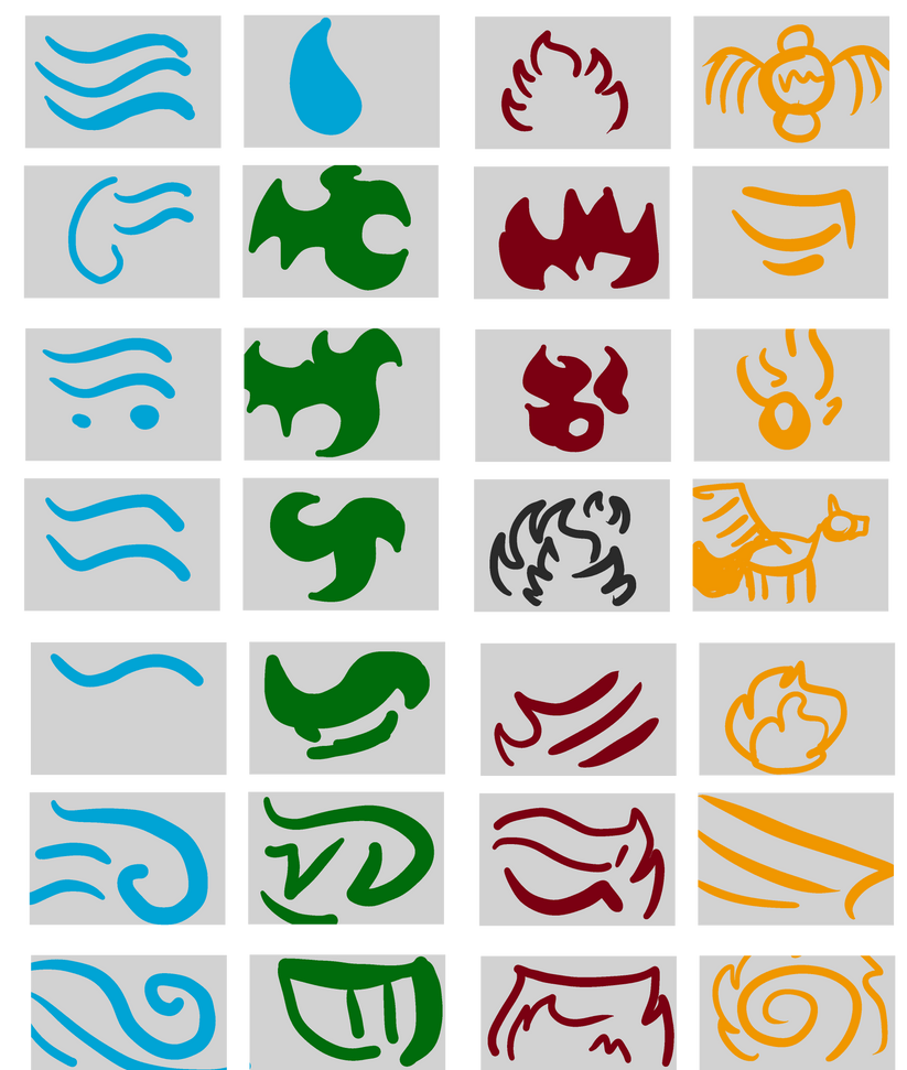 Elemental/Magic Symbols by DEAFHPN on DeviantArt