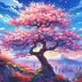 Blue Sakura tree
