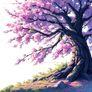 Blue Sakura tree