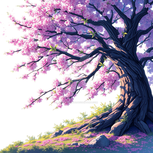Blue Sakura tree