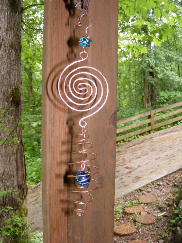 Copper Spiral Hanging 2